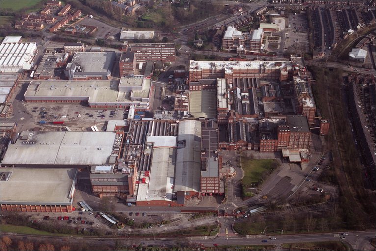 The former Rowntree factory (now owned by Nestle) before a large part of it was demolished to make way for modern buildings. (photo credit: http://news.bbc.co.uk)