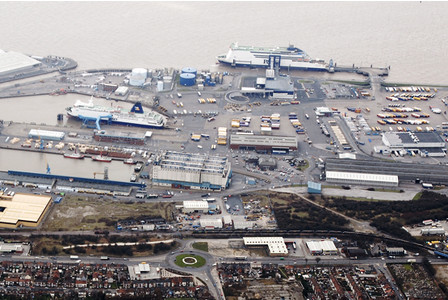 The busy Port of Hull.