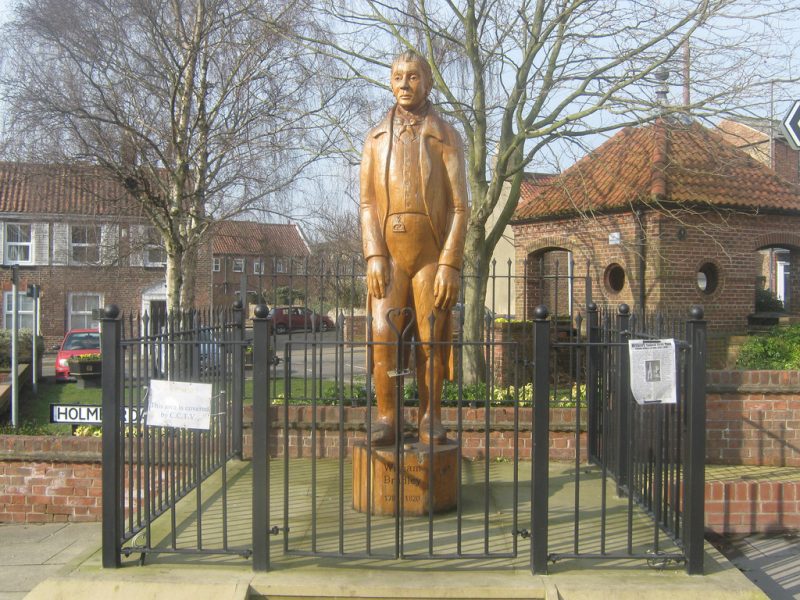 The statue of giant bradley in market weighton