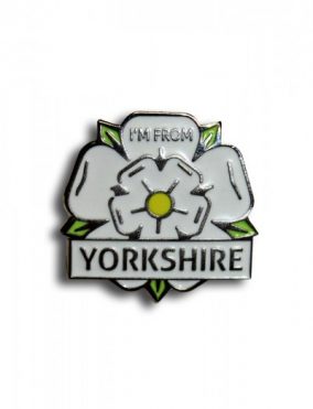 I'm From Yorkshire Rose Lapel Pin Badge