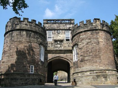 Skipton Castle is one of the oldest and best preserved castles in Yorkshire. PIcture credit: Andy Hay geograph wikipedia creative commons. 