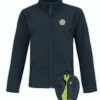 yorkshire rose embroidered on navy softshell