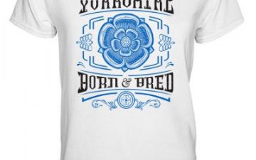 Yorkshire Born & Bred T-Shirt - Rose Design *SALE*