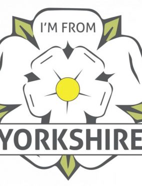 I'm From Yorkshire White Rose Window Sticker